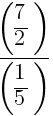 {({7}/{2})}/{({1}/{5})}